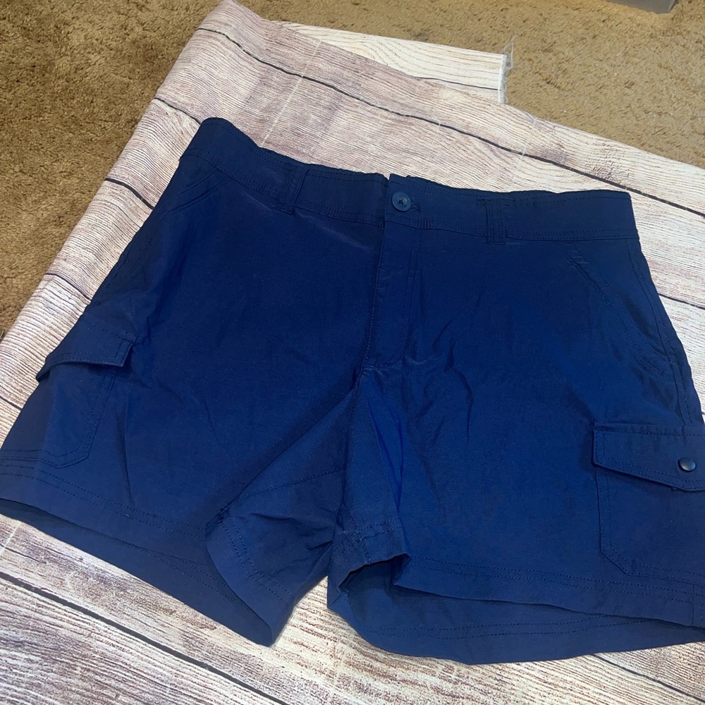 Eddie Bauer Navy Blue Shorts Stretchy Like New Size 18 Plus